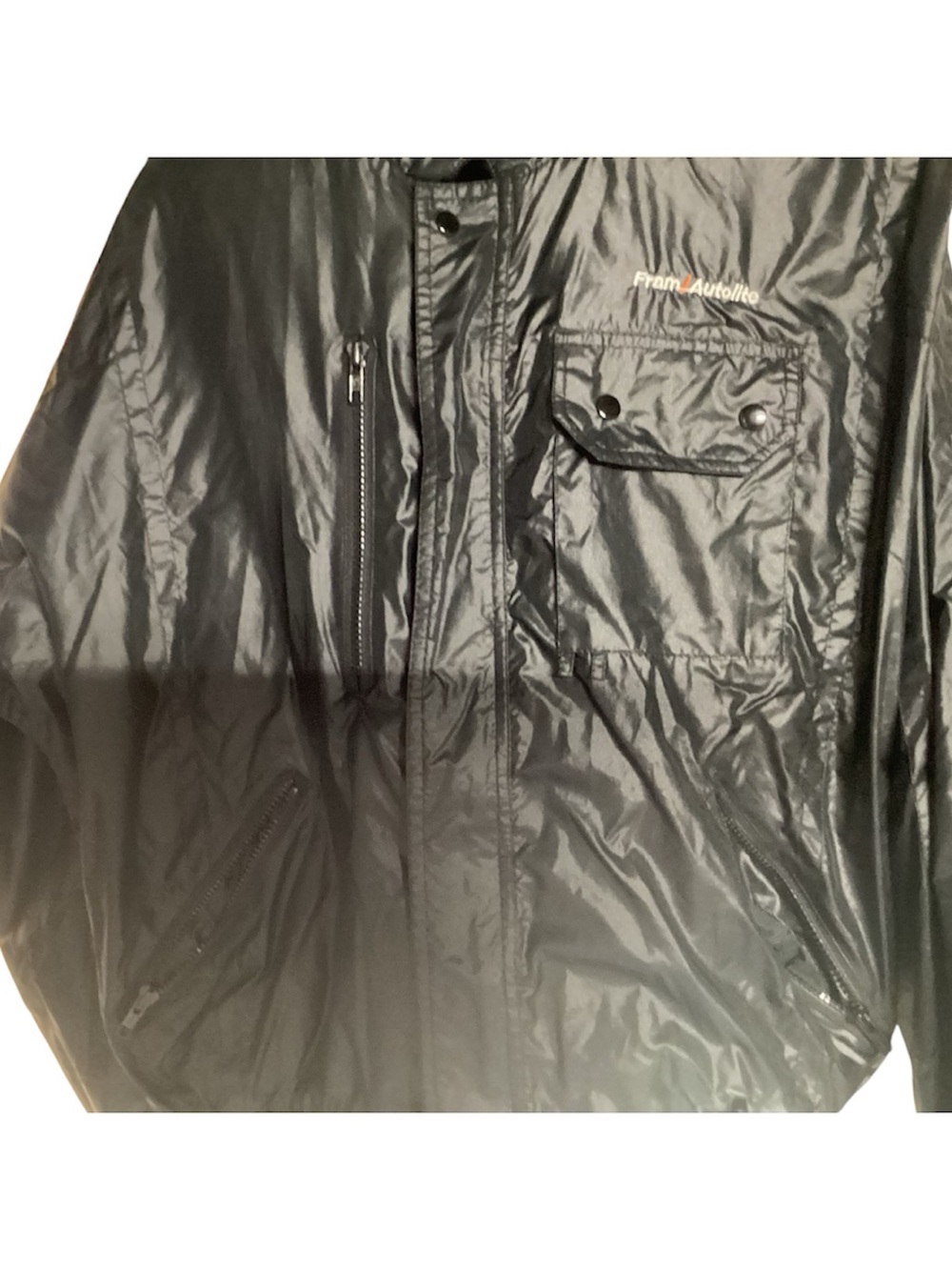 Fram Autolite Men's Black Logo Jacket Upstream Racing Division size Large L